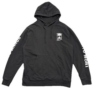 Unus Annus Hoodie Size Medium‎ Memento Mori Hourglass Black Pullover Markiplier